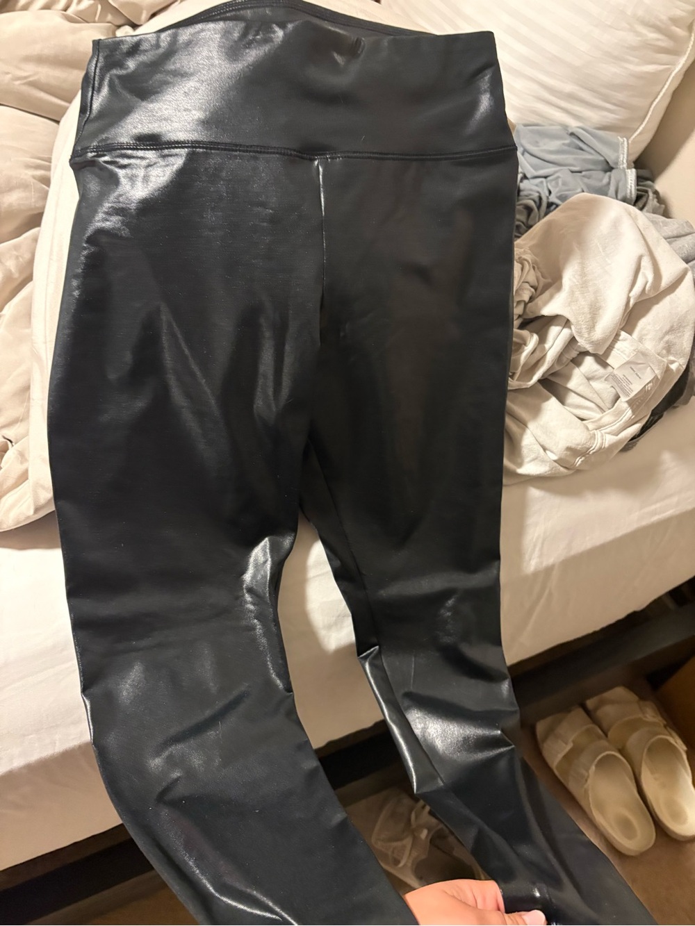 Women’s Black Faux Leather Leggings